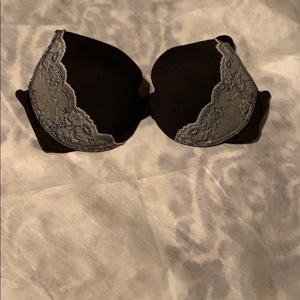 black bra white lace